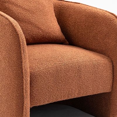 Vinci 1-Seater Fabric Accent Chair - Rustic Brown - With 2-Year Warranty